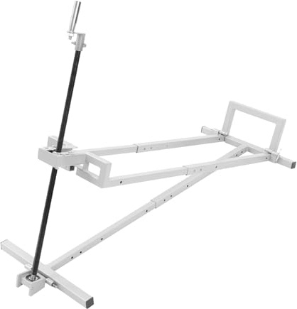 880lbs Rasentraktorheber Rasenmäher Jack Heber Manuell Hebevorrichtung für Rasenmäher oder Quads Stil,Verstellbarer Rasenheber Rasenmäherlift aus Kohlenstoffstahl,Max. Hubhöhe 73 cm (grau)
