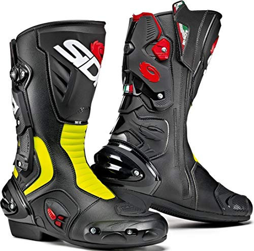 SIDI Vertigo 2 000MVVERTIGO2 Stivali Moto Uomo, Nero/Giallo Fluo, 41