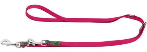 HUNTER CONVENIENCE Verstellbare Hundeführleine, Kunststoffmaterial, 1,5 x 200 cm, himbeer