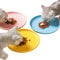 3 Pcs Ceramic Cat Feeding Bowls Ceramic Pet Bowls for Cats 15cm Wide Shallow Cat Dish Whisker Fatigue Free Cat Food Bowl Pink Blue Yellow Cat Food Water Dish for Kitten Kitty Dog Pets