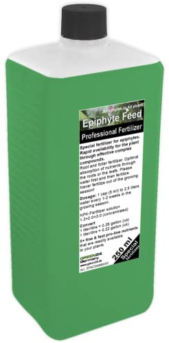 GREEN 24 Engrais épiphyte Broméliacées Engrais liquide Tillandsia Engrais HIGHTECH, engrais foliaire Engrais concentré complet NPK 1000ml