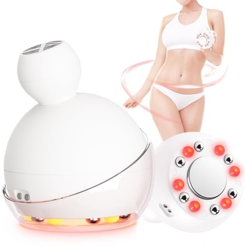 Ultrasonic Cavitation Machine, 5 in 1 Cellulite Massager Ultrasonic Body Sculpting Massager with EMS RF Vibration IPX7 Waterproof Radio Frequency Skin Tightening Device Anti-Wrinkle