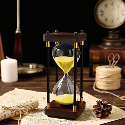 Brogtorl Clessidre Colorato Sabbia Orologio Clessidra legno30/60 Minuti,Timer A Clessidra,Regali creativi Giocattolo Ufficio A Casa Décor.