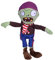 Pethuel Plantes Vs Zombies - Jeu de Zombies Contre Les Plantes - Poupée remplie - Jouet Doux pour Peluches - 30 cm (U)