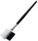 Femmes double-cotes peigne a sourcils pinceau a sourcils en bois outil de maquillage cosmetique 1pc noir