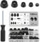 Moendergo 120PCS Soft Cutting Board Rubber Feet, 5 Size Black Small Rubber Feet for Furniture, Electronics Tables, Sofas, Chopping Boards etc. (120)
