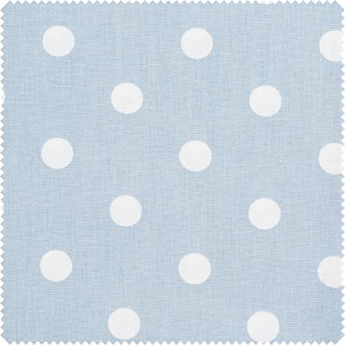 Baumwoll-Stoff Punkte 145 cm breit, Meterware Blau/Grau