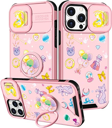 Qerrassa Schutzhülle für iPhone 14 Pro Max 17 cm (6,7 Zoll), niedliches Cartoon-Motiv 14 ProMax, für Damen, Mädchen, Jungen, Kinder, Kawaii, lustig, coole Schutzhülle mit Kamera-Abdeckung und
