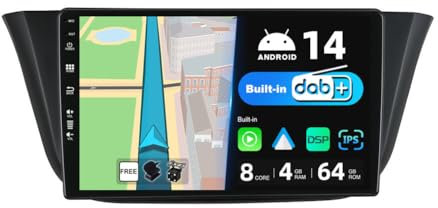 JOYX Android 13 IPS Autoradio - [Eingebaut DAB] - Passt für Iveco Daily VI (2014-2021) - Kabellos Carplay/Android Auto - 4G+64G - LED Kamera + MIC - 9 Zoll 2 Din - SWC DSP WiFi Fast-boot 360-Kamera BT