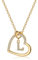 TINGN Herz Buchstaben Kette - Gold Kette Damen Herz Halskette Buchstaben L Ketten Geschenke für Frauen Mädchen Geschenk Personalisierte Geschenke für Kinder Halskette Mädchen Schmuck Damen