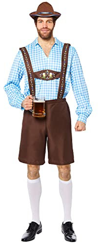 amscan 9917558 - Disfraz de hombre bávaro para adultos, talla grande