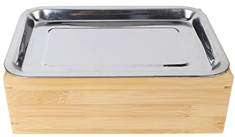 OQHAIR Mini BBQ Grill Table Candle Heating Barbecue Grill Stove with Long Life Stainless Steel Plate for Camping, RV