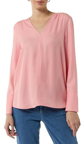 Comma Viskosebluse mit V-Ausschnitt