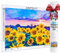 ARTDOT Lizenzierte 5D Diamond Painting Erwachsene Set 35×50cm, DIY Diamant Painting Bilder für Dekoration Wohnzimmer, mit Zubehör als Geschenk für Männer Mama Oma, Sonnenblume Blumen