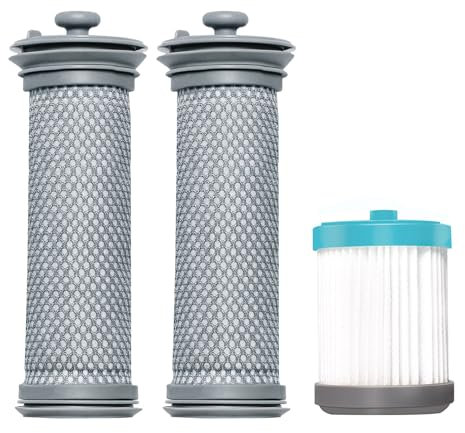 Confezione da 3 filtri di ricambio per aspirapolvere senza fili, compatibili con Tineco A10 Hero, serie A10, A11 Hero, serie A11, PURE ONE S11, serie S11, PWRHERO11 Snap, S12 Pro EX, 2 pre filtri e 1