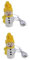 HOMSFOU 2St kinder nachtlicht bürodeko büro dekoration Schneemann-LED-Leuchten Kristall-Schneemann-Figur Weihnachtsbeleuchtung Ornament neben Lichtern LED-Nachtlicht Schreibtisch Statue