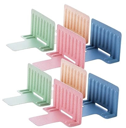EXCEART Lot De 8 Cloisons De Rangement En Polypropylène Pour Aliments Réfrigérés Couleur Aléatoire Pour Organiser Et Désencombrer