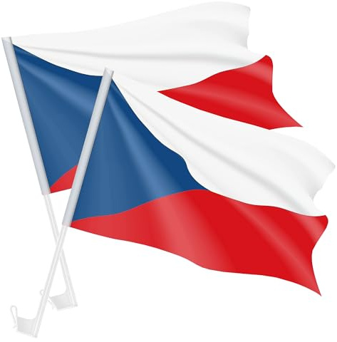 Taffstyle Autofahne Set 2 Stück Auto Flagge Fensterfahne Autoflagge Fanartikel Fußball Weltmeisterschaft 2026 Autokorso Fahne Auto Fenster Flaggen Länder Fan Fahne Fahrzeug Fahne 45cm x 30 cm