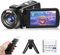 Cámara de video, videocámara Full HD 1080P 30MP, cámara de vlogging para YouTube con visión nocturna infrarroja, zoom digital 18X visualización LCD de 3 pulgadas, cámara digital, grabadora de video