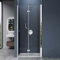 doporro Duschtür Nischentür dusche Duschabtrennung Duschkabine 90x190cm Falttür für Nische ESG-Sicherheitsglas Klarglas inkl. beidseitiger Easy-Clean-Beschichtung Teramo26K