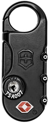 Victorinox Travel Essentials TSA-Zahlenschloss, Dreistellig, Combination Lock, Reise-Accessoire, Schwarz