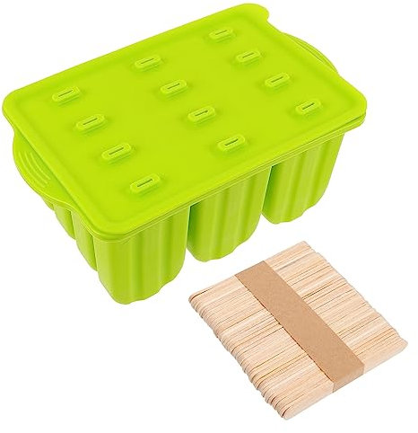 Cabilock 12 Molde De Helado De Silicona Mini Bandeja De Cubitos De Hielo Herramienta Para Hacer Helados Bandeja De Helado Helado Hecho A Mano Molde Para Hacer Helados Moldes De Paletas