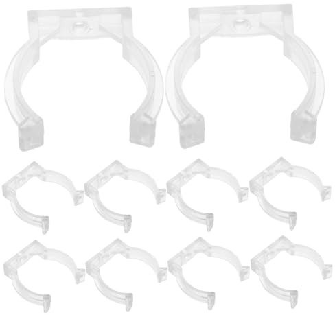 Abrazaderas de Plástico Sujeción Broche 38-40Mm 20 Clips de Instalación para Tubos Fluorescentes LED para T8/