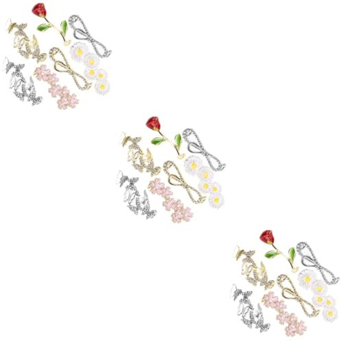 PACKOVE 21piezas Charm De Zapatos Para Mujer Diseño De y Flor Clips Decorativos Para Cordones De Zapatillas Accesorios De Moda Para Sneakers