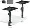 Clamp-on Desktop Speaker Stands Pair for LG, Sony, Vizio, Klipsch, Samsung, JBL Speaker Stand Desk - Adjustable Desk Speaker Stands for Most Satellite & Bookshelf Speaker Stands Wr Cable Management
