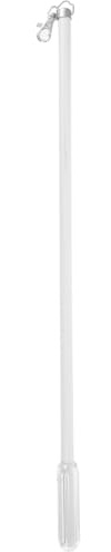 Aboofan Barre De Tirage Pour Rideaux En Alliage D'Aluminium Ouvre-Rideau Manuel Blanc 19.69 in Baguette De Traction Ergonomique Pour Remplacement Usage IntéRieur