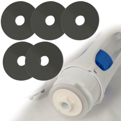 Volakebeing 5 Pcs Rubber Flush Valve Seal Gasket Set Compatible with For Roca Dual Flush Toilet D1D D2D AH0007100R, Black Diaphragm Washer Rings for Efficient Leak- Water F