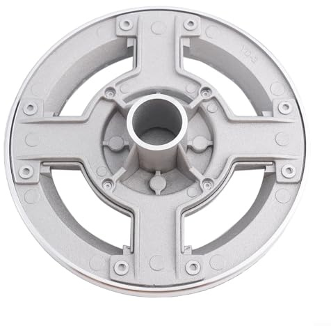 Sawhamale Accesorio de Repuesto para Estufa de Gas de Aluminio para cocinas integradas SABAF, distribución Uniforme del Calor para una cocción eficiente, Plata, 47 mm a 125 m (#130)