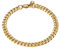PROSTEEL Herren Armband 6mm Edelstahl Panzerkette Armband schwer Glieder Link Kettenarmband Armkette Armreif, Länge 21cm, Gold