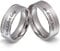 Juwelier Schönschmied Trauringe Partnerringe Eheringe - inkl. WUNSCHGRAVUR - Edelstahl Zirkonia 54-66 146HDac - mit AMAZON KONFIGURATOR direkt online gestalten !