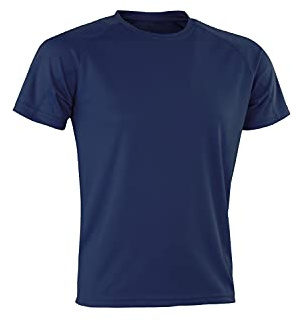 Spiro Men Performance Aircool T-Shirt - Navy, X-Small