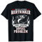 Lustiger Biertrinker Angler Spruch Angeln & Bier T-Shirt T-Shirt