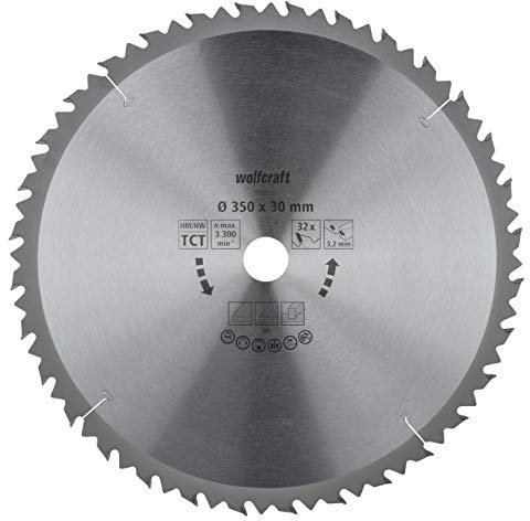 wolfcraft 6593000 Serie braun Tischkreissägeblatt