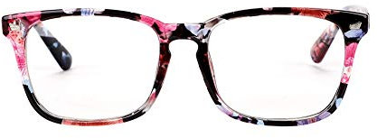 Retro Brille ohne Stärke Rechteckig Klare Linse Brillenfassung leichte clear lens Brillengestell Damen Herren Schmaler Rahmen mit Fensterglas Vintage Look Dekobrille Studenten Nerdbrille