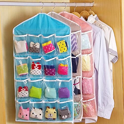 16 Pockets Clear Over Door Hanging Bag Shoe Rack Hanger Storage Tidy Organizer Home hang storage bag