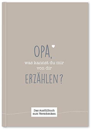 Cupcakes & Kisses® Opa was kannst du mir erzählen I Buch zum ausfüllen I Geschenke für Opa I Geschenk für deinen Opa zum Geburtstag oder Weihnachten