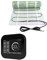 Elektrische Fußbodenheizung 200Watt WiFi Thermostat Elektrisch TWIN Technologie, Größe der Fläche:10 m² (ID5410), Thermostat:schwarz