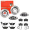 Brembo Bremsscheiben Xtra Line + Beläge Vorne + Hinten für VW Golf 5 1K1 Golf 6 5K1