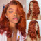 PORSMEER Perücke Auburn Rot Kurz Locken Bob Synthetische Haarperücken für Frauen Afro Ingwer Rot Natürliche Synthetische Haar Cosplay Tägliche Party Perücke