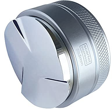 scarlet espresso | Distributor »Grande TRE«, gleichmäßige Verteilung von Kaffeepulver im Siebträger vor dem Tampen, Barista-Werkzeug, Einstellung von 5-13 mm (58 mm)