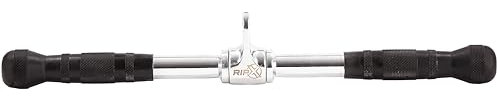 RIP X Revolving Straight Bar Cable Attachment Handle with a Textured Grip