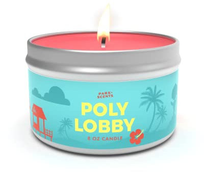 Park Scents Poly Lobby Soja-Mischung, handgefertigt in den USA, 237 ml, Kerze – super genau – schöner Duft der Lobby im polynesischen Resorthotel – Disneyworld