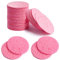 60 Pcs Compressed Facial Sponge, 60mm/2.4 Inch Natural Wood Pulp Cotton Facial Washing Sponge for Facial Cleansing, Exfoliating Mask, Makeup Removal(Round, Pink+White) (Pink)