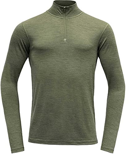Devold Breeze Merino 150 Zip Neck Man Größe XL Lichen Melange