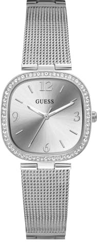 GUESS Damen Analog Quarz Uhr mit Edelstahl Armband GW0354L1