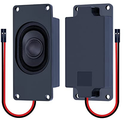 CQRobot Miniature Loudspeaker 3 Watt 4 Ohm Passive Enclosed Audio/Woofer Speaker Compatible with Arduino Board. 2.54mm Dupont Interface, for a Variety of Small DIY Electronic Projects.